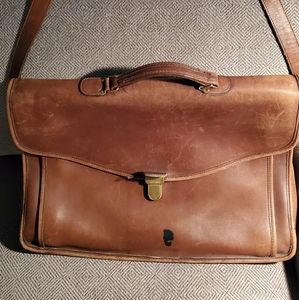 Vintage 70's Coach Mahogany Briefcase
